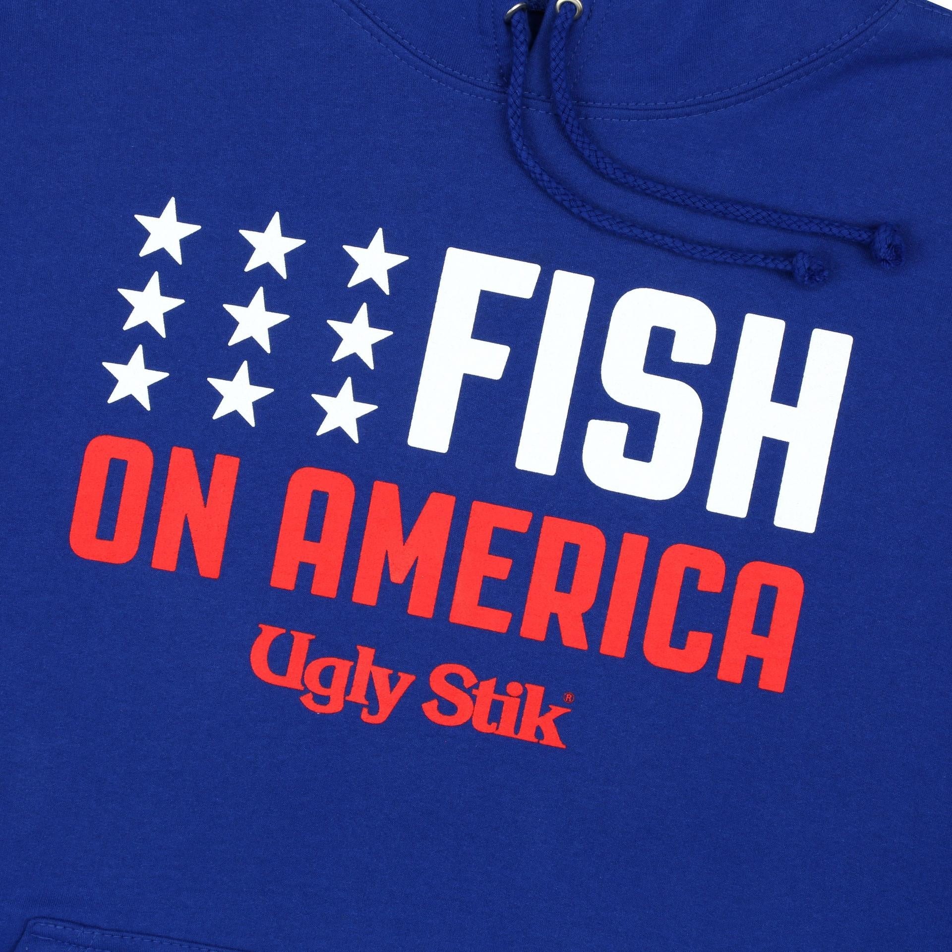 Fish on America Pullover Hoodie